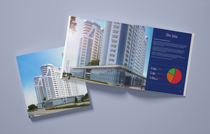 BLUE CENTER Catalogue design